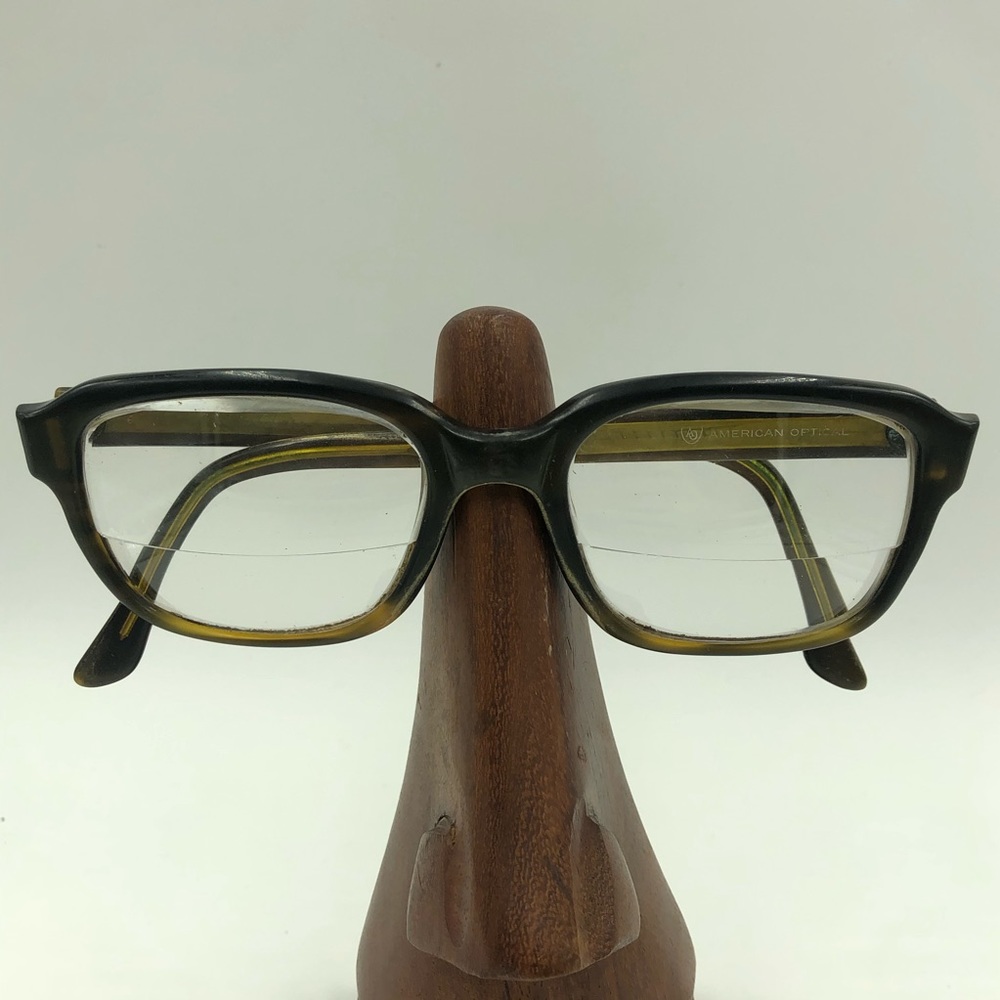 Vintage American Optical Black Oval Sunglasses